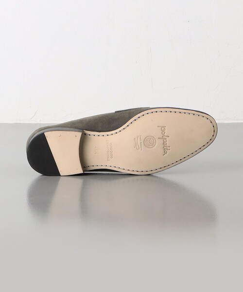 ポルペッタ　イタリア製 レザー コンビローファー ポルペッタ イタリア製 レザー コンビローファー