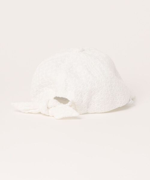 HAKKA BABY（ハッカベビー）の「[ベビー]花柄レースキャップ（キャップ・キッズ・ピンク/ホワイト/サックスブルー・S）」の4枚目の写真