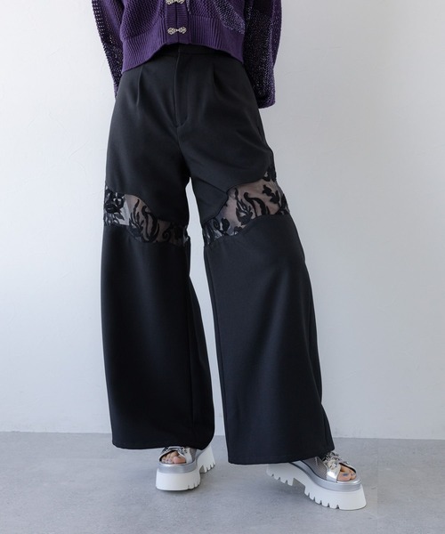 HARE（ハレ）の「vintageシシュウキリカエパンツ(HARE)（その他パンツ・レディース・ブルー/アイボリー/ブラック/ブルー系その他/ブラック系その他・FREE）」の22枚目の写真