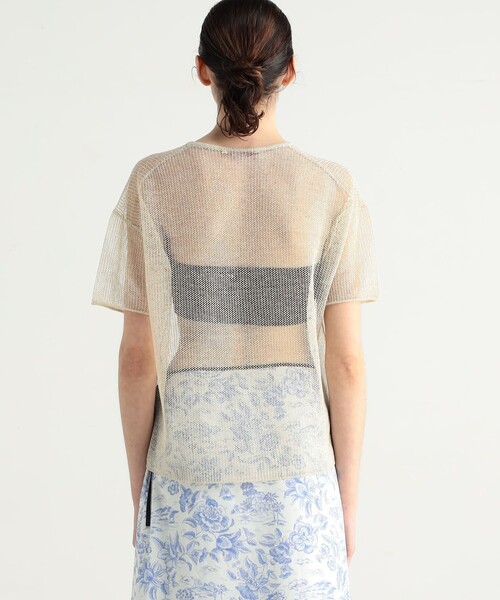 オーロラフィルム リネンカットソー（ニット/セーター）｜BACCA