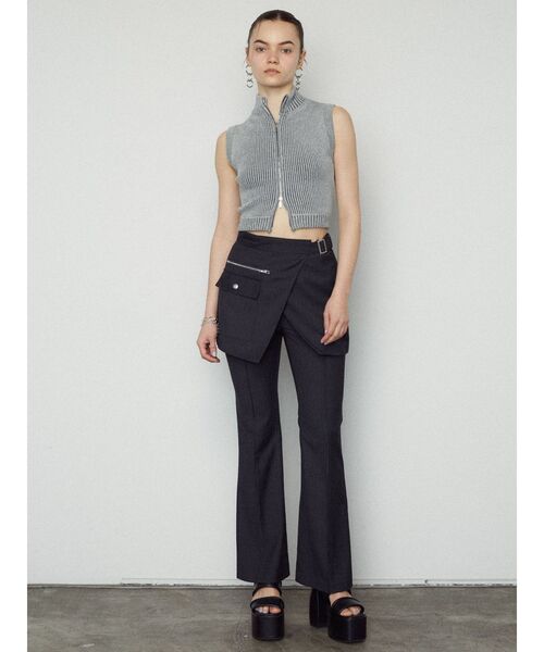 EMODA（エモダ）の「プレーティングリブタンクトップ（ニット/セーター・レディース・ブラック/グレー/ピンク/ブルー・FREE）」の7枚目の写真