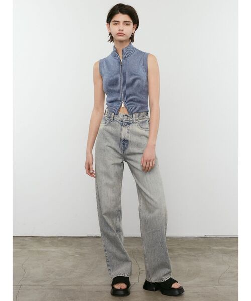 EMODA（エモダ）の「プレーティングリブタンクトップ（ニット/セーター・レディース・ブラック/グレー/ピンク/ブルー・FREE）」の18枚目の写真