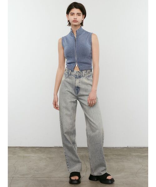 EMODA（エモダ）の「プレーティングリブタンクトップ（ニット/セーター・レディース・ブラック/グレー/ピンク/ブルー・FREE）」の22枚目の写真