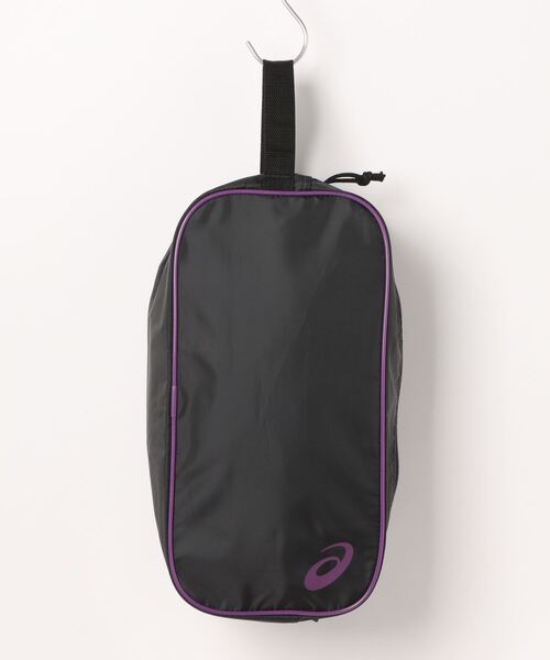 ASICS（アシックス）の「《ASICS》シューズケースM（シューズ小物/雑貨・メンズ・ブルー系その他/ブラック×ライム/ブラック×ホワイト/ブラック×パープル/ネイビー系・フリー）」の2枚目の写真