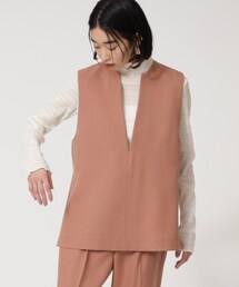◆Vネックツイルベスト