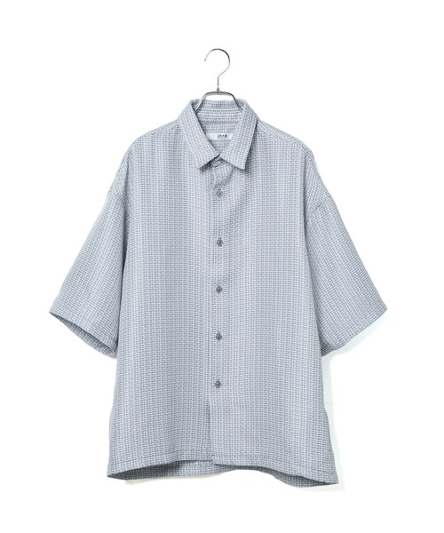 j.n.r.d(ジェー・エヌ・アール・ディー)の「j.n.r.d/ツイードハーフスリーブシャツ(シャツ/ブラウス・メンズ・イエロー/ライトグレー/ブラック・L/M)」の3枚目の写真