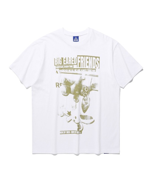 ISTKUNST(イストクンスト)の「A'GEM/9 × .kom 『ISTKUNST/イストクンスト』 BIG EARED FRIENDS TEE/ビッグイヤード フレンズTシャツ(Tシャツ/カットソー・メンズ・ホワイト/ライトパープル・M/L)」の7枚目の写真