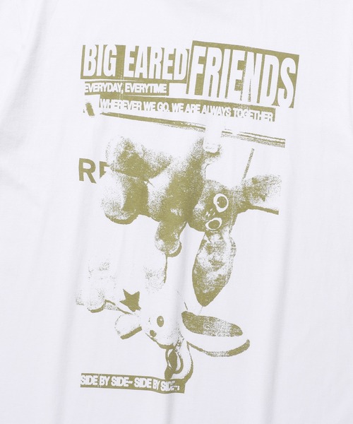 ISTKUNST(イストクンスト)の「A'GEM/9 × .kom 『ISTKUNST/イストクンスト』 BIG EARED FRIENDS TEE/ビッグイヤード フレンズTシャツ(Tシャツ/カットソー・メンズ・ホワイト/ライトパープル・M/L)」の10枚目の写真