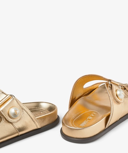 JIMMY CHOO（ジミーチュウ）の「FAYENCE SANDAL（サンダル・レディース・ゴールド・36/37）」の4枚目の写真