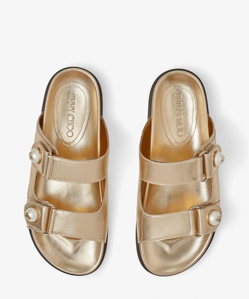 JIMMY CHOO（ジミーチュウ）の「FAYENCE SANDAL（サンダル・レディース・ゴールド・36/37）」の3枚目の写真