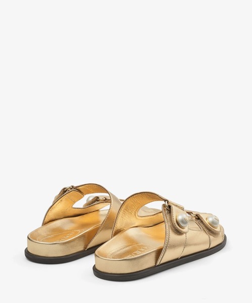 JIMMY CHOO（ジミーチュウ）の「FAYENCE SANDAL（サンダル・レディース・ゴールド・36/37）」の2枚目の写真