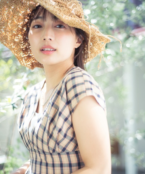 Petitjo（プッチージョ）の「小さいサイズ　チェック柄ワンピース低身長さん・小柄女性（ワンピース・レディース・ブルー/ブラウン・PSS/PS/PM/PL）」の14枚目の写真