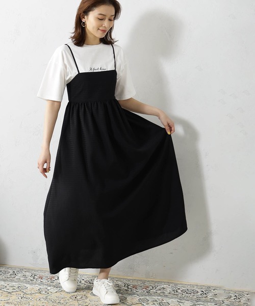 FOUND GOOD（ファウンドグッド）の「サッカーキャミワンピース（ワンピース・レディース・ブラウン系/ブラック/グレー系・L/S/M）」の7枚目の写真