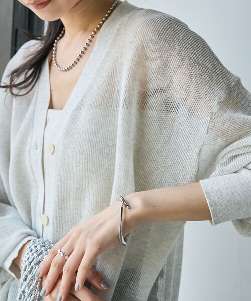 coen（コーエン）の「ニュアンスメタル＆アンカーチェーンブレスレット（ブレスレット・レディース・ゴールド/シルバー・FREE）」の5枚目の写真