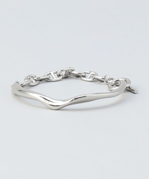 coen（コーエン）の「ニュアンスメタル＆アンカーチェーンブレスレット（ブレスレット・レディース・ゴールド/シルバー・FREE）」の7枚目の写真