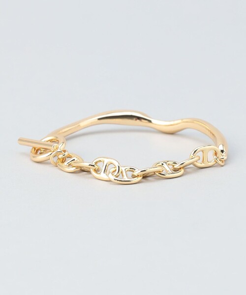 coen（コーエン）の「ニュアンスメタル＆アンカーチェーンブレスレット（ブレスレット・レディース・ゴールド/シルバー・FREE）」の8枚目の写真