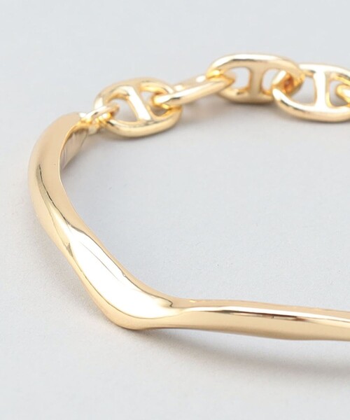 coen（コーエン）の「ニュアンスメタル＆アンカーチェーンブレスレット（ブレスレット・レディース・ゴールド/シルバー・FREE）」の9枚目の写真