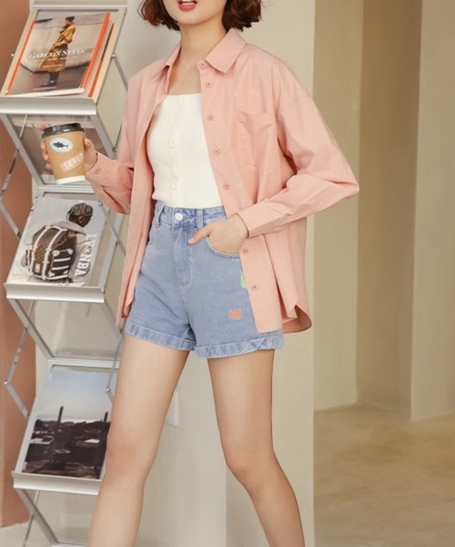 United store(ユナイテッドストア)の「スクエアネックフロントボタンニットキャミトップ(キャミソール・レディース・ホワイト/ブラック・FREE)」の19枚目の写真