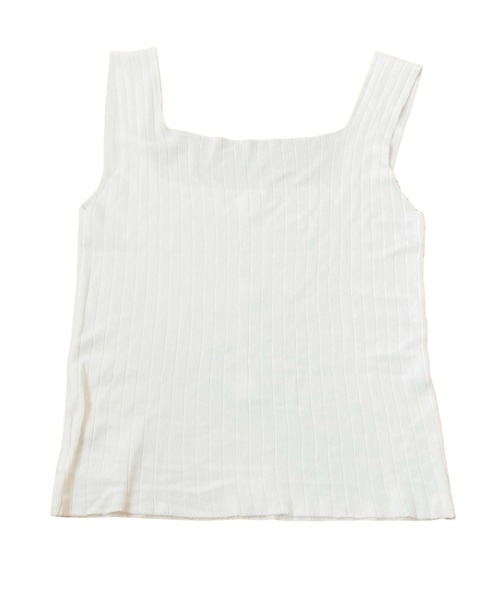 FRONT BUTTON KNIT キャミソール セール】FRONT BUTTON KNIT キャミソール（キャミソール