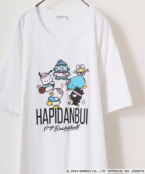 sanrio（サンリオ）の「Sanrio characters　プリント 半袖Tシャツ（Tシャツ/カットソー・メンズ・ネイビー/チャコール/ブラック系/オートミール/サックスブルー系1/ブルー系その他/ライトパープル/カーキ系/サックスブルー系/グリーン/ライトカーキ/レッド/ブラック系1/ホワイト系その他/ネイビー系1/グリーン系/ブラック系3/アイボリー系1/ホワイト系4/ホワイト/クリーム/ネイビー系/アイボリー系/ブラック系2/ホワイト系3/チャコールグレー/ブラック系4/ホワイト系その他2/杢グレー/ホワイト系5/サックスブルー/アイボリー/ピンクベージュ/ライトオレンジ系/ブラック/ホワイト系/ブルーグレー/ライトオレンジ系1/ホワイト系1/ホワイト系2/レッド系/ブルー系その他2・M/L/LL）」の11枚目の写真