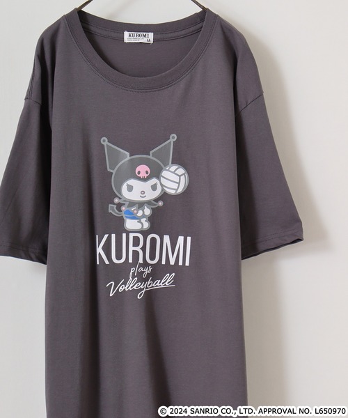 sanrio（サンリオ）の「Sanrio characters　プリント 半袖Tシャツ（Tシャツ/カットソー・メンズ・ネイビー/チャコール/ブラック系/オートミール/サックスブルー系1/ブルー系その他/ライトパープル/カーキ系/サックスブルー系/グリーン/ライトカーキ/レッド/ブラック系1/ホワイト系その他/ネイビー系1/グリーン系/ブラック系3/アイボリー系1/ホワイト系4/ホワイト/クリーム/ネイビー系/アイボリー系/ブラック系2/ホワイト系3/チャコールグレー/ブラック系4/ホワイト系その他2/杢グレー/ホワイト系5/サックスブルー/アイボリー/ピンクベージュ/ライトオレンジ系/ブラック/ホワイト系/ブルーグレー/ライトオレンジ系1/ホワイト系1/ホワイト系2/レッド系/ブルー系その他2・M/L/LL）」の17枚目の写真