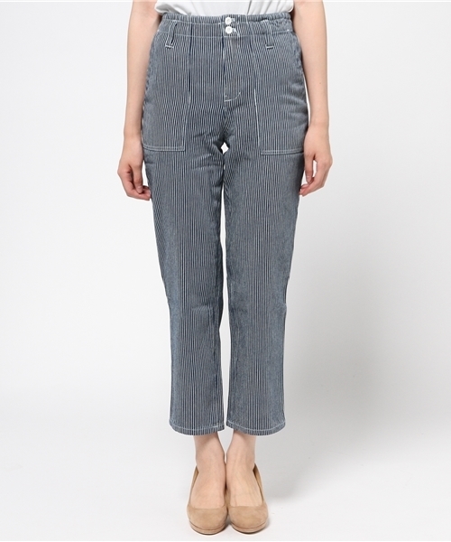 SEVENDAYS=SUNDAY（セブンデイズサンデイ）の「ヒッコリー　パンツ（その他パンツ・レディース・ライトインディゴブルー/インディゴブルー・MEDIUM/LARGE）」の3枚目の写真