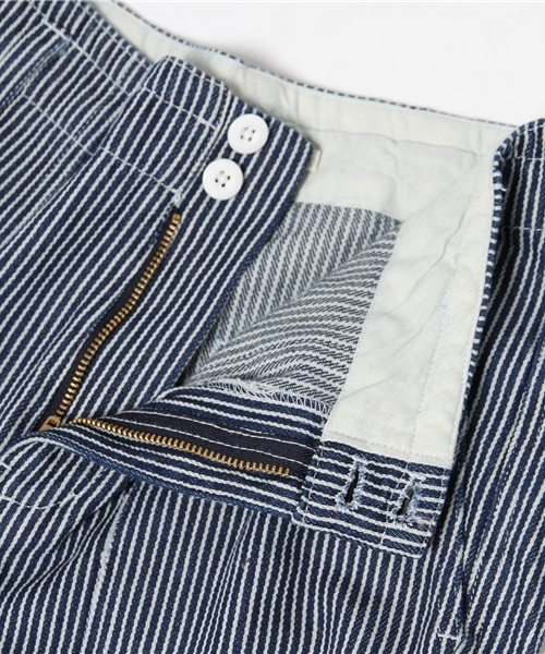 SEVENDAYS=SUNDAY（セブンデイズサンデイ）の「ヒッコリー　パンツ（その他パンツ・レディース・ライトインディゴブルー/インディゴブルー・MEDIUM/LARGE）」の10枚目の写真