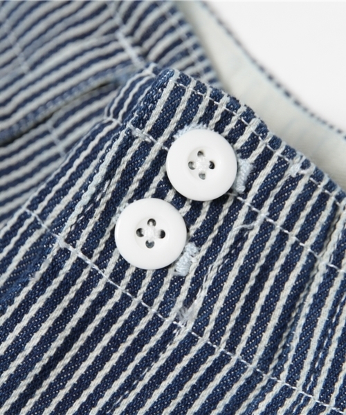 SEVENDAYS=SUNDAY（セブンデイズサンデイ）の「ヒッコリー　パンツ（その他パンツ・レディース・ライトインディゴブルー/インディゴブルー・MEDIUM/LARGE）」の11枚目の写真