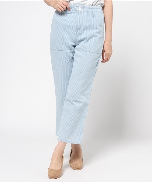 SEVENDAYS=SUNDAY（セブンデイズサンデイ）の「ヒッコリー　パンツ（その他パンツ・レディース・ライトインディゴブルー/インディゴブルー・MEDIUM/LARGE）」の14枚目の写真