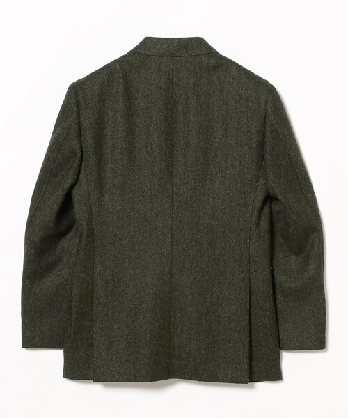 BEAMS F(ビームスエフ)の「MALLALIEUS ツイード ヘリンボーン ジャケット(テーラードジャケット・メンズ・ダークグリーン・50 8R/48 8R/46 8R/44 8R)」の6枚目の写真