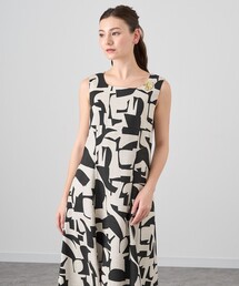 ANAYI | リネンキカプリントフレアワンピース(ワンピース)