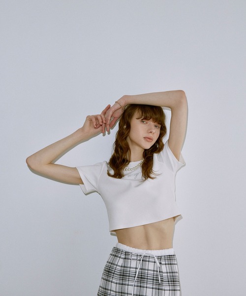 セール】eimy glitterロゴTシャツ（Tシャツ/カットソー）｜EIMY