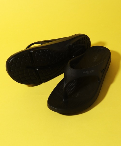 U.S. POLO ASSN.（ユーエスポロアッスン）の「【U.S. POLO ASSN./ユーエスポロアッスン】ワンポイント トングサンダル（サンダル・メンズ・ホワイト/ブラック・23.0cm/24.0cm/25.0cm/26.0cm/27.0cm/28.0cm）」の4枚目の写真