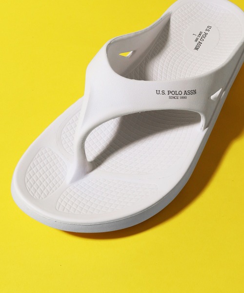 U.S. POLO ASSN.（ユーエスポロアッスン）の「【U.S. POLO ASSN./ユーエスポロアッスン】ワンポイント トングサンダル（サンダル・メンズ・ホワイト/ブラック・23.0cm/24.0cm/25.0cm/26.0cm/27.0cm/28.0cm）」の13枚目の写真