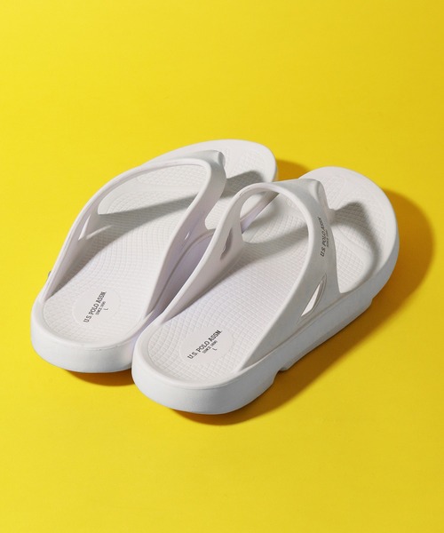 U.S. POLO ASSN.（ユーエスポロアッスン）の「【U.S. POLO ASSN./ユーエスポロアッスン】ワンポイント トングサンダル（サンダル・メンズ・ホワイト/ブラック・23.0cm/24.0cm/25.0cm/26.0cm/27.0cm/28.0cm）」の11枚目の写真