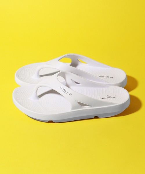 U.S. POLO ASSN.（ユーエスポロアッスン）の「【U.S. POLO ASSN./ユーエスポロアッスン】ワンポイント トングサンダル（サンダル・メンズ・ホワイト/ブラック・23.0cm/24.0cm/25.0cm/26.0cm/27.0cm/28.0cm）」の10枚目の写真