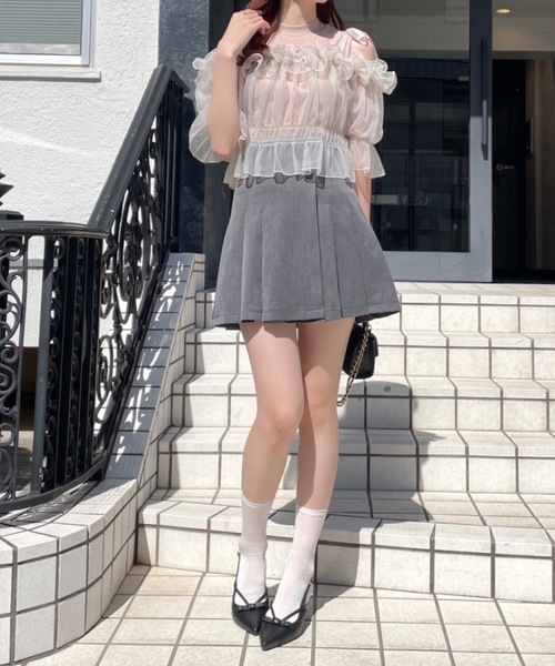 NOMAE（ノーマエ）の「サイドプリーツミニスカパン（スカート）」 - WEAR