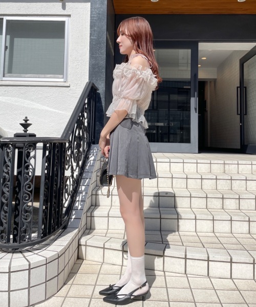 即購可Nodress Lisa/New jeans着用　ミニスカート　グレー 即購可Nodress Lisa/New jeans着用ミニスカートグレー