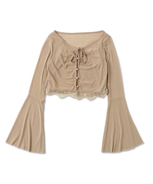 dispark（ディスパーク）の「DISPARK/ウエストレースキャミセットボレロ（カーディガン/ボレロ・レディース・ブラック/ベージュ・FREE）」の19枚目の写真