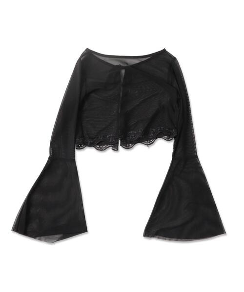 dispark（ディスパーク）の「DISPARK/ウエストレースキャミセットボレロ（カーディガン/ボレロ・レディース・ブラック/ベージュ・FREE）」の17枚目の写真