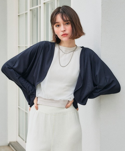 セール】【涼活本舗】UVCUT99％以上 接触冷感 UPF50＋ クールボレロ
