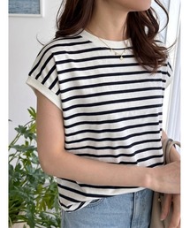 Edit Sheen（エディットシーン）の「ボーダーカットソートップス（Tシャツ/カットソー）」