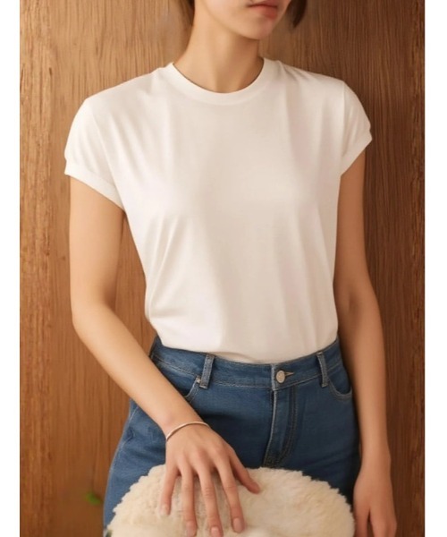 Edit Sheen(エディットシーン)の「ボーダーカットソートップス(Tシャツ/カットソー・レディース・ブラック/アイボリー/ホワイト×ブラック/ホワイト×ネイビー/ブラック×ホワイト・M)」の19枚目の写真