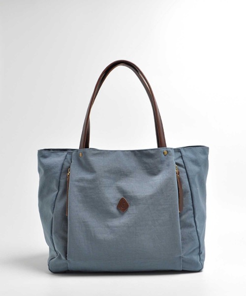 CLEDRAN（クレドラン）の「【軽量 2WAY】CL3701 LALI 2WAY FRONT POCKET TOTE（ショルダーバッグ・レディース・ブラック/ライトブラウン/グレイッシュブルー・FREE）」の7枚目の写真