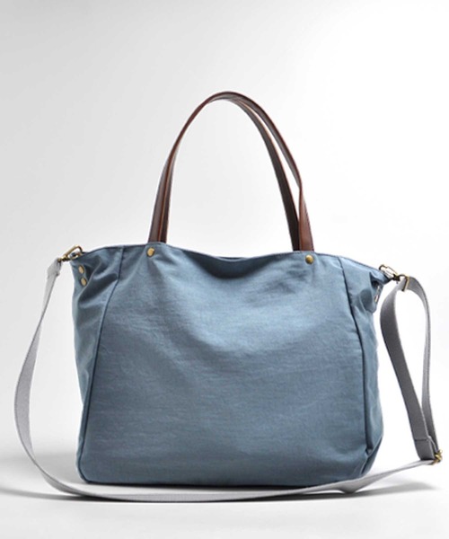 CLEDRAN（クレドラン）の「【軽量 2WAY】CL3701 LALI 2WAY FRONT POCKET TOTE（ショルダーバッグ・レディース・ブラック/ライトブラウン/グレイッシュブルー・FREE）」の9枚目の写真
