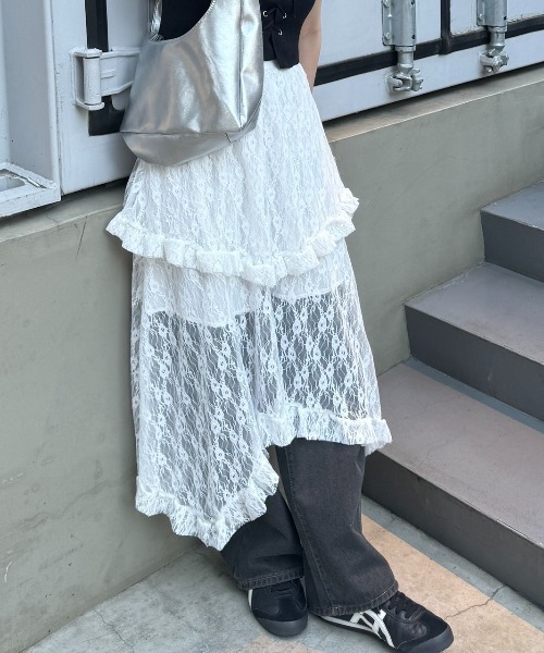 nemne store（ネンネストア）の「《Delfy》イレヘムレーススカート