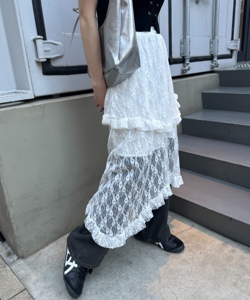 nemne store（ネンネストア）の「《Delfy》イレヘムレーススカート（スカート・レディース・アイボリー/ブラック/オフホワイト・フリー）」の21枚目の写真