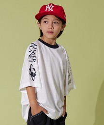 PAIRMANON STREET | 【PAIRMANON STREET】半袖 袖プリント ラグラン ビッグ Tシャツ(Tシャツ/カットソー)