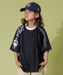 PAIRMANON STREET | 【PAIRMANON STREET】半袖 袖プリント ラグラン ビッグ Tシャツ(Tシャツ/カットソー)