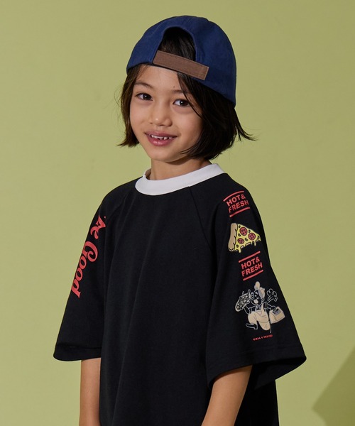 PAIRMANON STREET(ペアマノンストリート)の「【PAIRMANON STREET】半袖 袖プリント ラグラン ビッグ Tシャツ(Tシャツ/カットソー・キッズ・ブラック系その他/ホワイト系その他/ホワイト系その他2/ホワイト系その他3/ブラック系その他2/オレンジ系その他・90/100/110/120/130/140/150/160)」の18枚目の写真